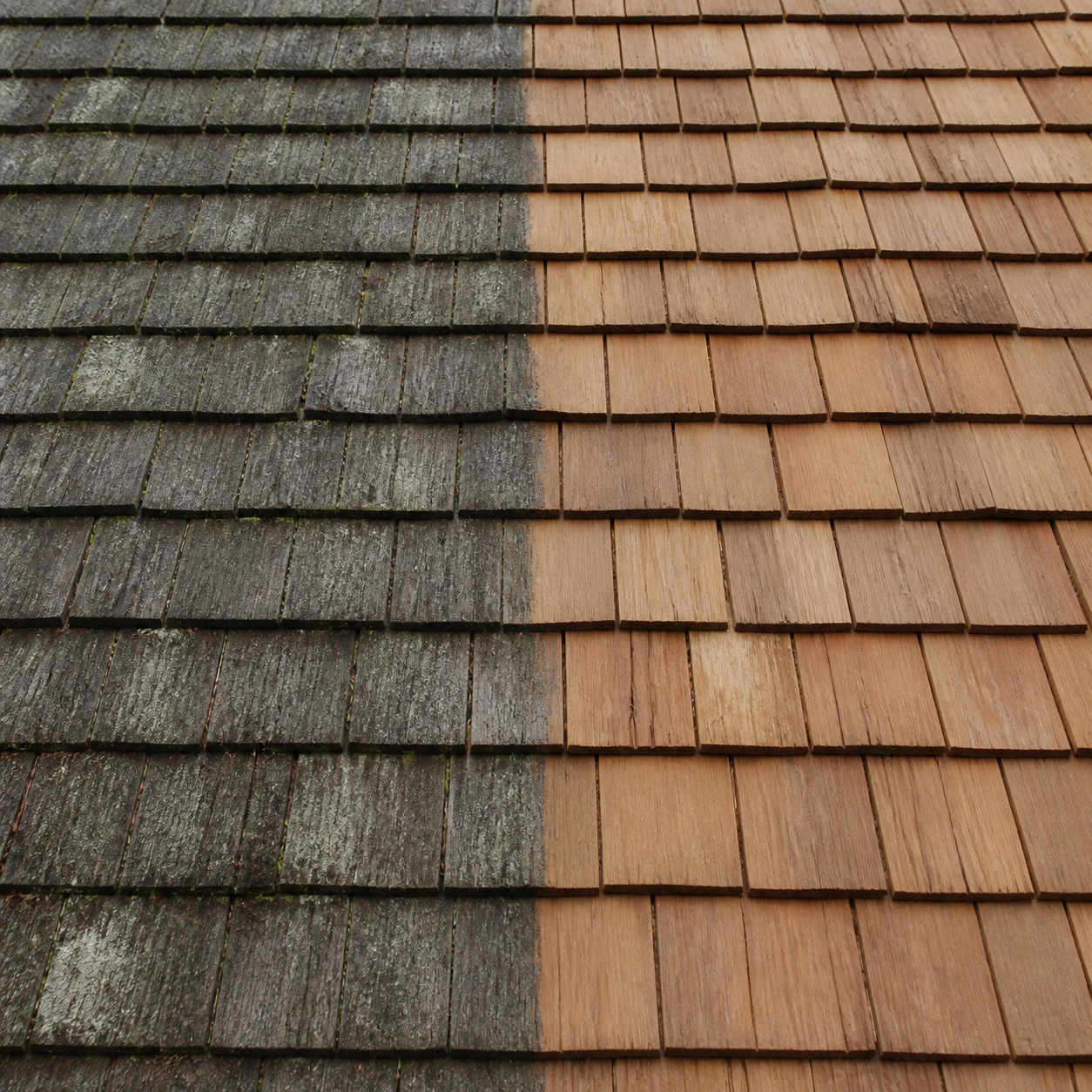 Cedar shake roof