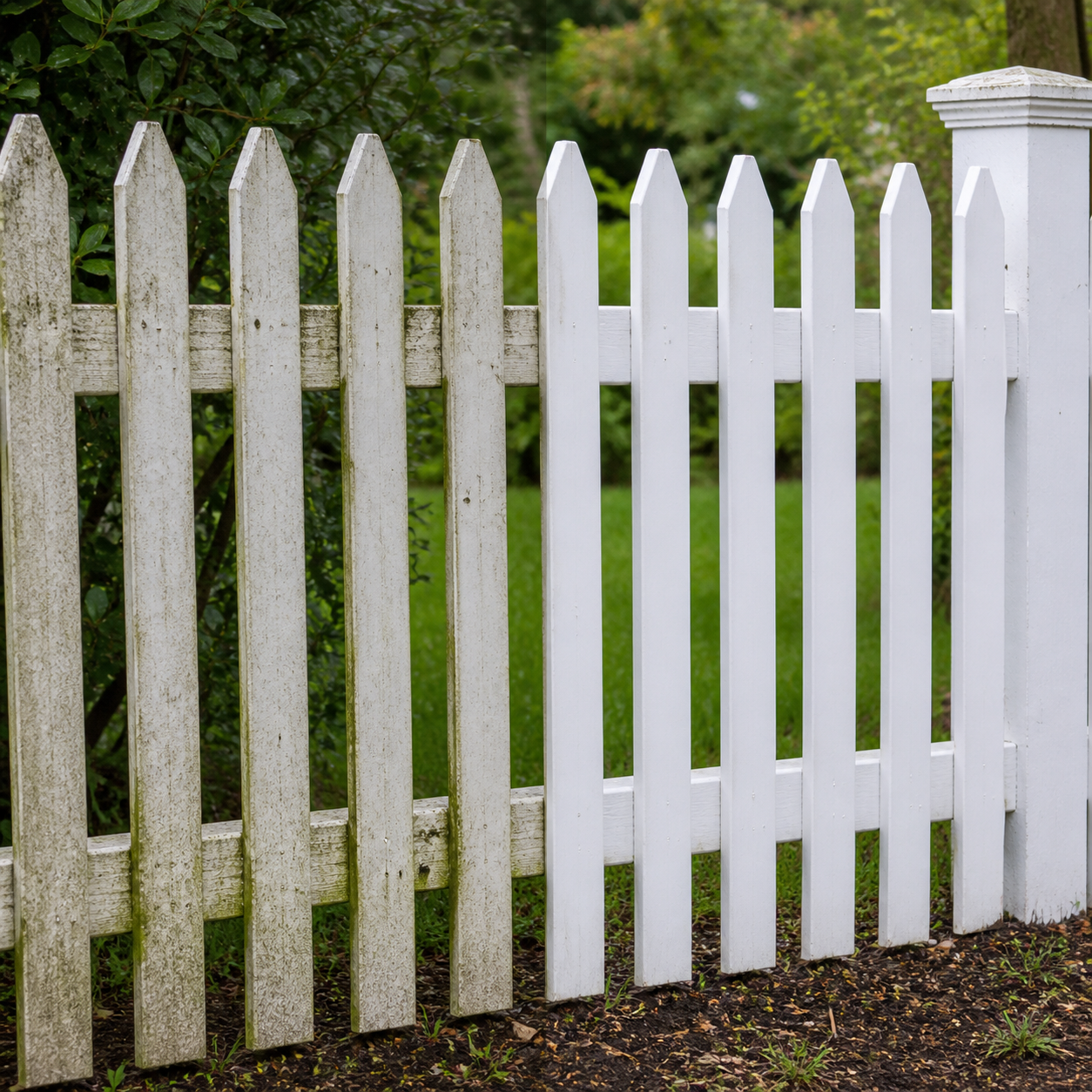 Privacy and picket fence
