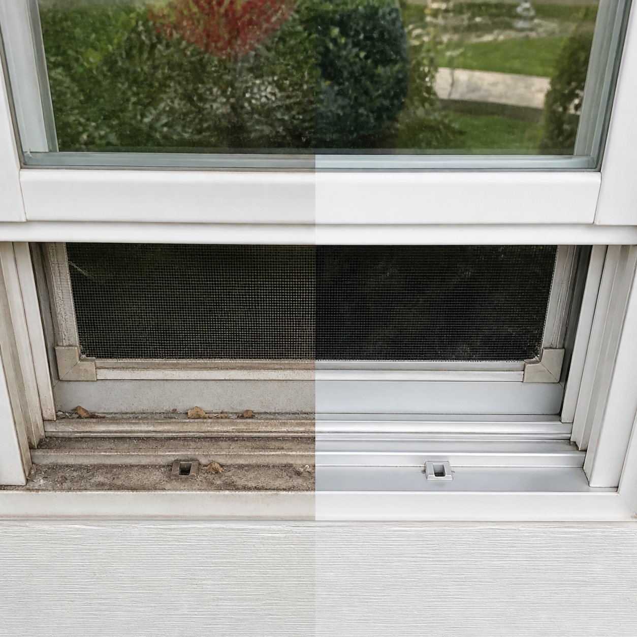 Window screens and tracks