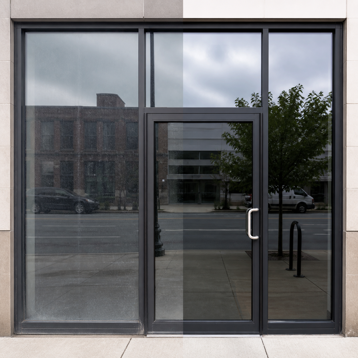 Storefront glass